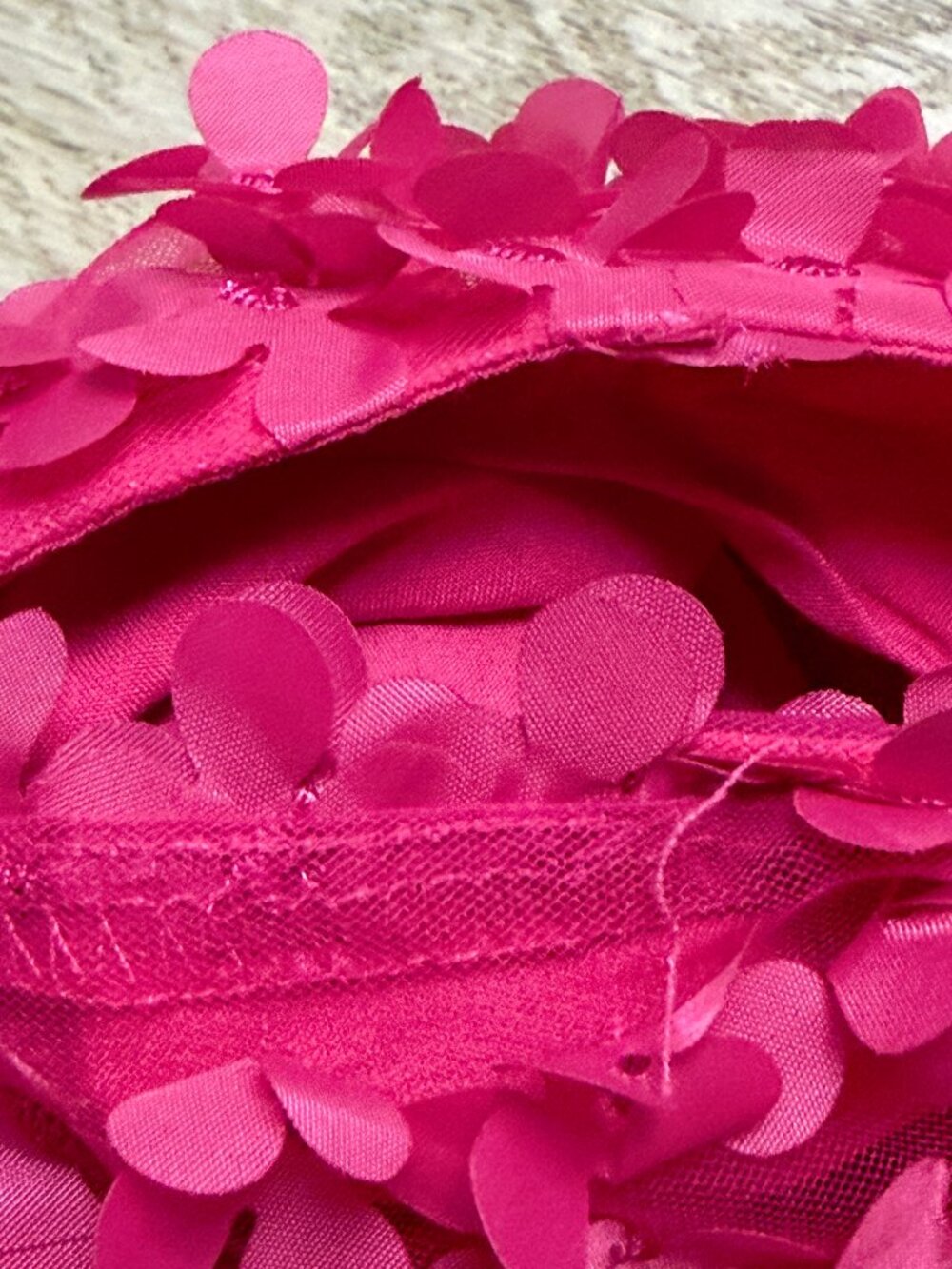 Anthropologie The Somerset Mini Pink Dress Floral Appliqué Edition Small P - Picture 12 of 12